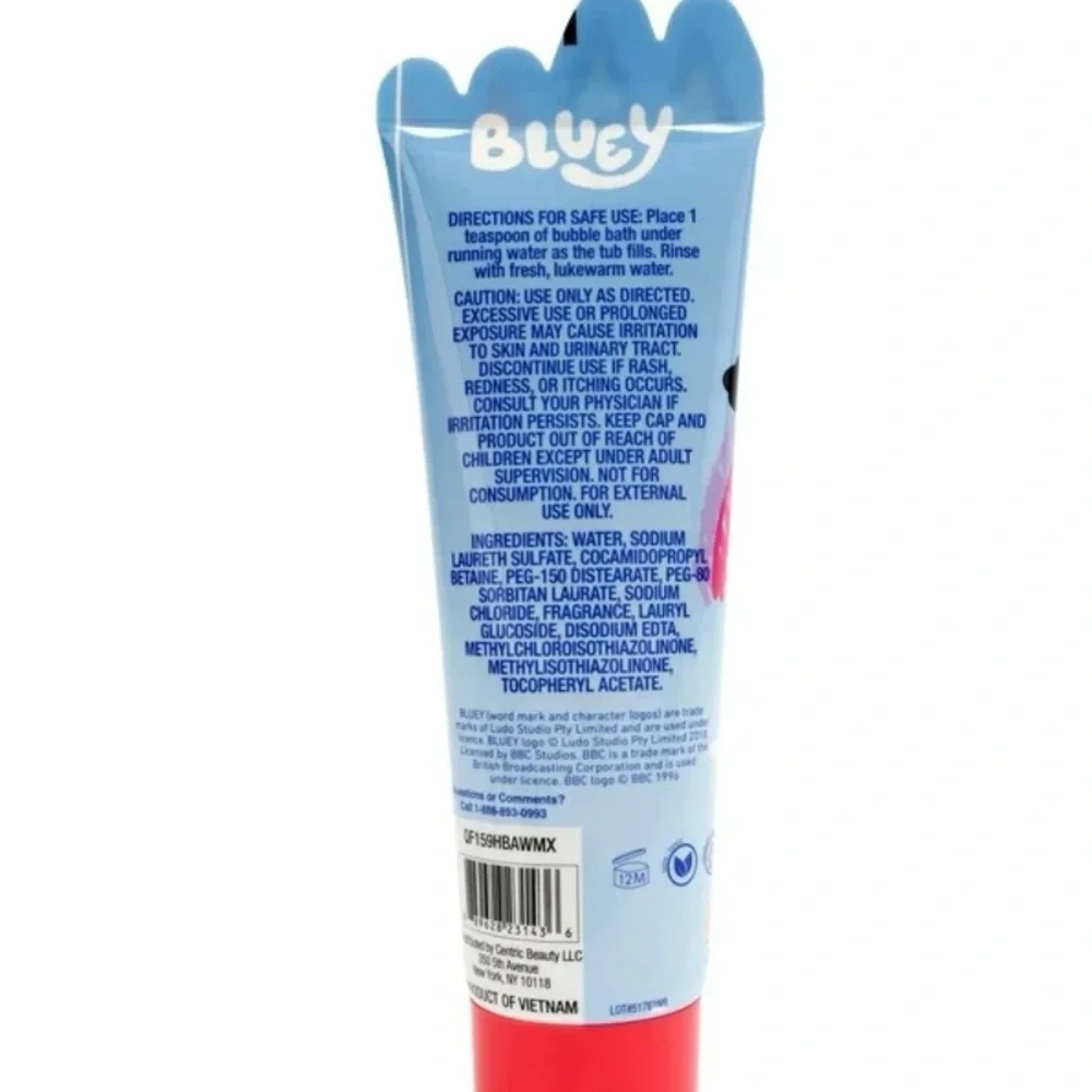 Wackadoo Watermelon Scented Bubble Bath - Blue and Red